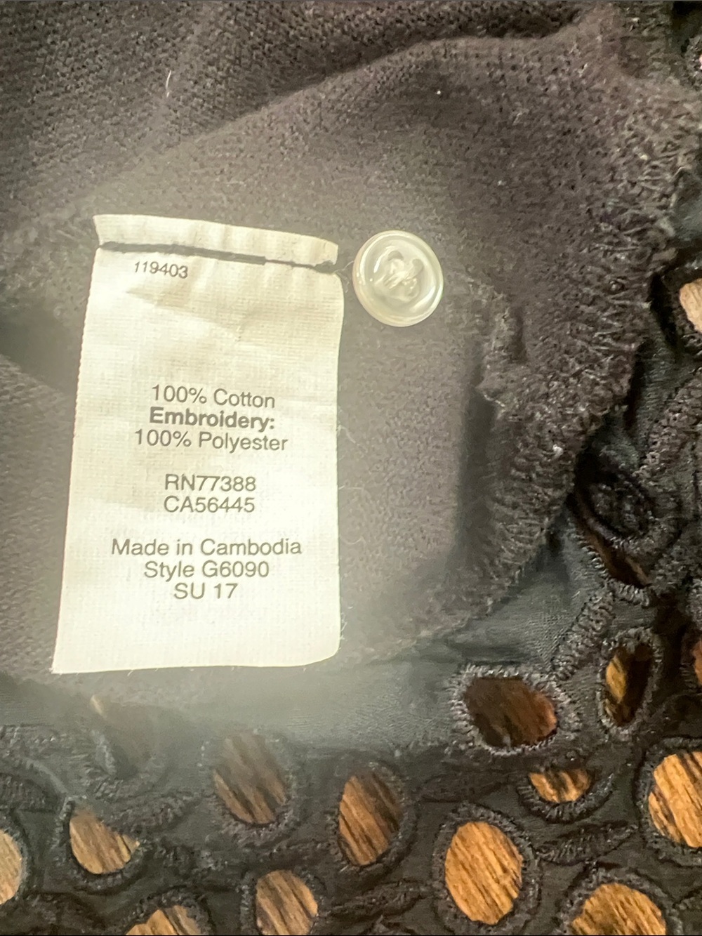 J. Crew Black Sleeveless Tank with Eyelet-Hem - Picture 6 of 7